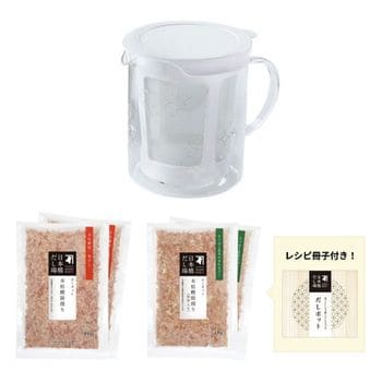 【通販限定デザイン】だしポット・削りぶし4袋セット(送料無料)